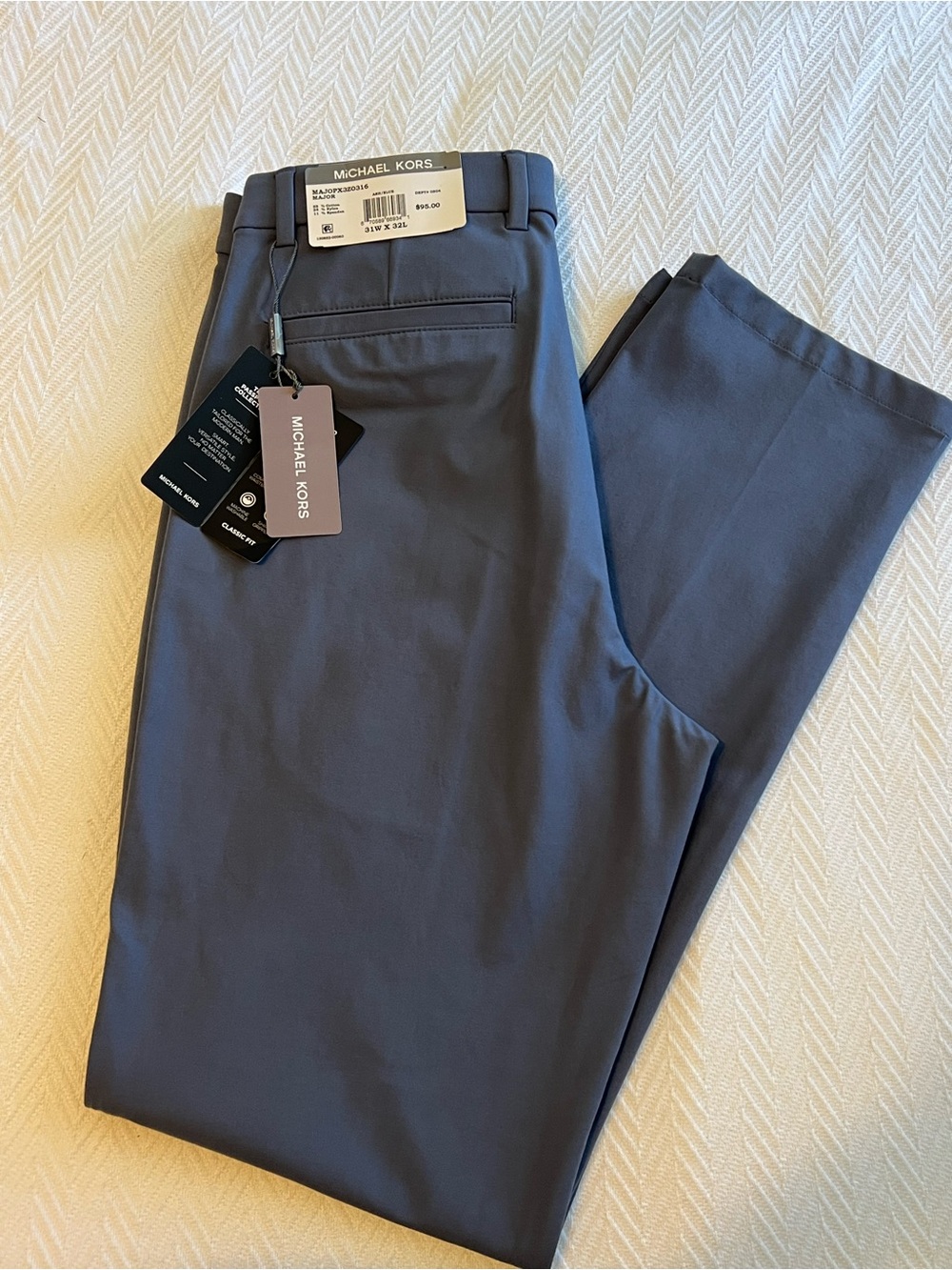 Michael Kors Men’s Classic Fit 31Wx32L Pants NWT